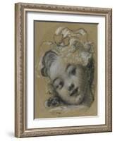 Girl with Bonnet-Jean-Honoré Fragonard-Framed Giclee Print