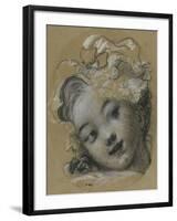 Girl with Bonnet-Jean-Honoré Fragonard-Framed Giclee Print