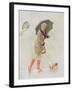 Girl with Boots and Dog-The Vintage Collection-Framed Giclee Print
