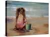 Girl with bucket-Sydney Edmunds-Stretched Canvas