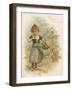 Girl with Butterfly 1896-Harriett M Bennett-Framed Art Print