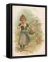 Girl with Butterfly 1896-Harriett M Bennett-Framed Stretched Canvas