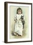 Girl with Cat, 1894-Maud Humphrey-Framed Giclee Print