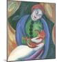 Girl with Cat II-Franz Marc-Mounted Art Print