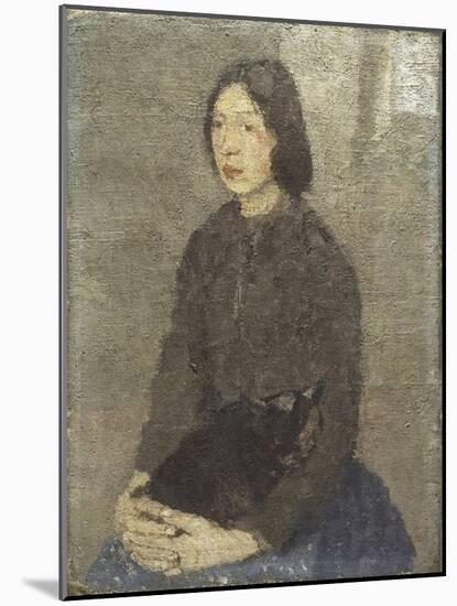 Girl with Cat in Her Lap-Gwen John-Mounted Giclee Print