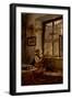 Girl with Cat-Herman Hartwich-Framed Art Print