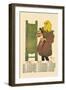 Girl with Cat-Edward Penfield-Framed Art Print