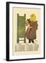 Girl with Cat-Edward Penfield-Framed Art Print
