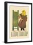 Girl with Cat-Edward Penfield-Framed Art Print