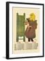 Girl with Cat-Edward Penfield-Framed Art Print