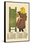 Girl with Cat-Edward Penfield-Framed Stretched Canvas
