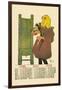 Girl with Cat-Edward Penfield-Framed Art Print