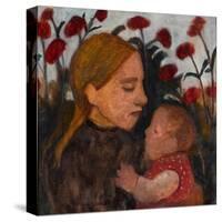 Girl with Child, 1902-Paula Modersohn-Becker-Stretched Canvas