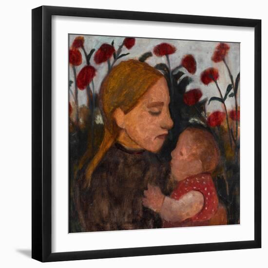 Girl with Child, 1902-Paula Modersohn-Becker-Framed Giclee Print