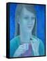 Girl with Chocolate-Ruth Addinall-Framed Stretched Canvas