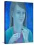 Girl with Chocolate-Ruth Addinall-Stretched Canvas