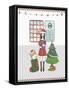 Girl with Christmas Decoration-null-Framed Stretched Canvas