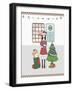Girl with Christmas Decoration-null-Framed Giclee Print