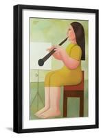 Girl with Clarinet, 1986-Reg Cartwright-Framed Giclee Print