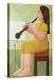 Girl with Clarinet, 1986-Reg Cartwright-Stretched Canvas