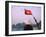 Girl with Conical Hat on a Junk Boat with National Flag and Karst Islands in Halong Bay, Vietnam-Keren Su-Framed Premium Photographic Print
