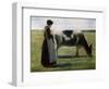 Girl with Cow, 19th Century-Max Liebermann-Framed Giclee Print