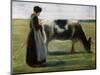 Girl with Cow, 19th Century-Max Liebermann-Mounted Giclee Print