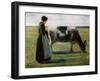 Girl with Cow, 19th Century-Max Liebermann-Framed Giclee Print