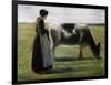 Girl with Cow, 19th Century-Max Liebermann-Framed Giclee Print