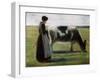 Girl with Cow, 19th Century-Max Liebermann-Framed Premium Giclee Print