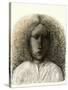 Girl with Curly Hair, 1985-Evelyn Williams-Stretched Canvas