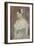 Girl with Decollete (The Flower in Hai)-Berthe Morisot-Framed Giclee Print