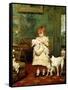 Girl with Dogs, 1893-Charles Burton Barber-Framed Stretched Canvas