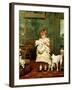 Girl with Dogs, 1893-Charles Burton Barber-Framed Giclee Print