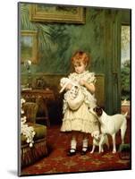 Girl with Dogs, 1893-Charles Burton Barber-Mounted Giclee Print