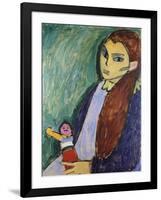 Girl with Doll, 1910-Alexej Von Jawlensky-Framed Giclee Print