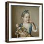 Girl with Doll-Jean-Etienne Liotard-Framed Giclee Print