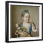 Girl with Doll-Jean-Etienne Liotard-Framed Giclee Print