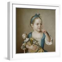 Girl with Doll-Jean-Etienne Liotard-Framed Giclee Print