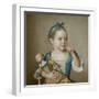 Girl with Doll-Jean-Etienne Liotard-Framed Giclee Print