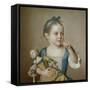 Girl with Doll-Jean-Etienne Liotard-Framed Stretched Canvas