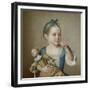 Girl with Doll-Jean-Etienne Liotard-Framed Giclee Print