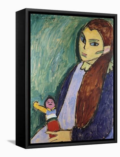 Girl with Doll-Alexej Von Jawlensky-Framed Stretched Canvas