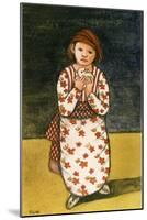 Girl with Dove, 1986-Gillian Lawson-Mounted Giclee Print