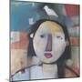 Girl with Dove on Head-Tim Nyberg-Mounted Giclee Print