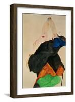 Girl with Elbow Raised, 1911-Egon Schiele-Framed Giclee Print