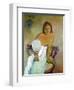 Girl with Fan, 1902-Paul Gauguin-Framed Giclee Print