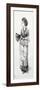 Girl with Fan-Winslow Homer-Framed Giclee Print