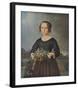 Girl with Floral Basket-Ferdinand Rayski-Framed Collectable Print