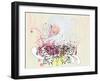 Girl with Florals-artshock-Framed Art Print